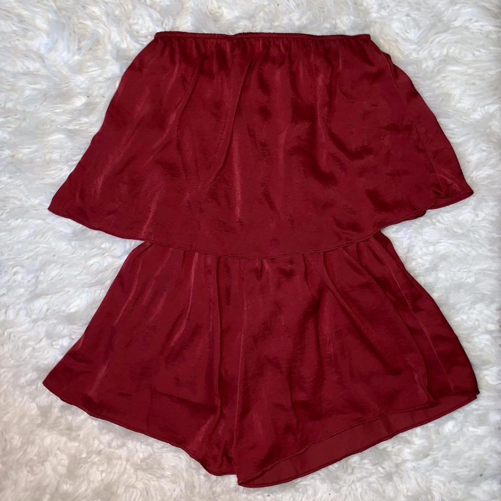 Honey Punch Strapless Romper